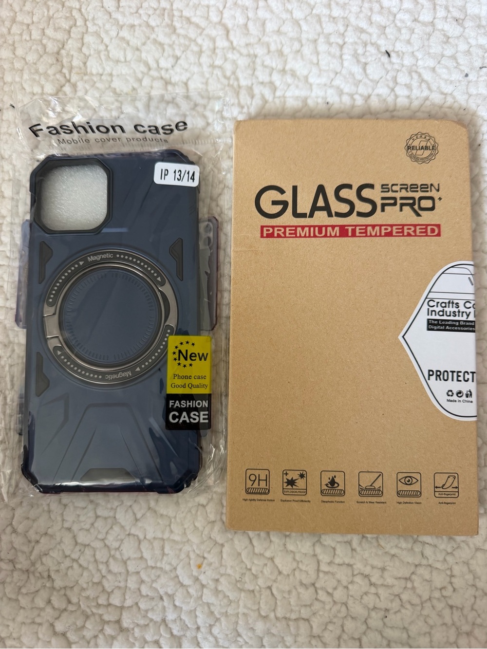 Magnetic Rugged Phone Case for iPhone 13/14 - Navy